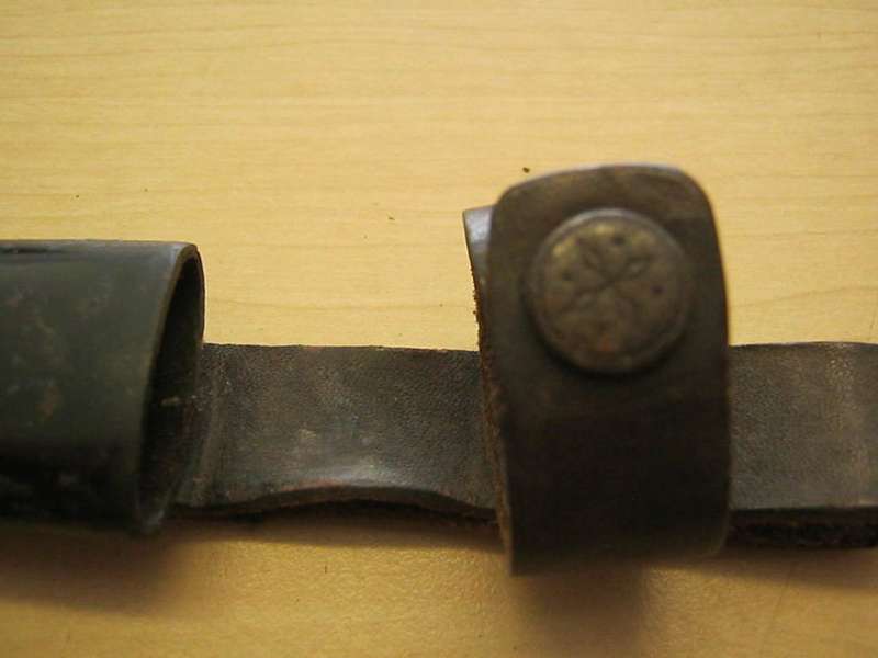 WW 1 German trench knife complete with scabbard.